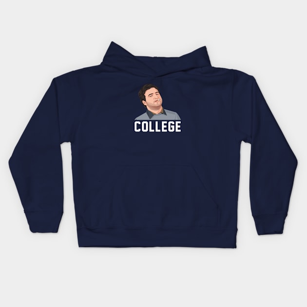 COLLEGE Kids Hoodie by BodinStreet